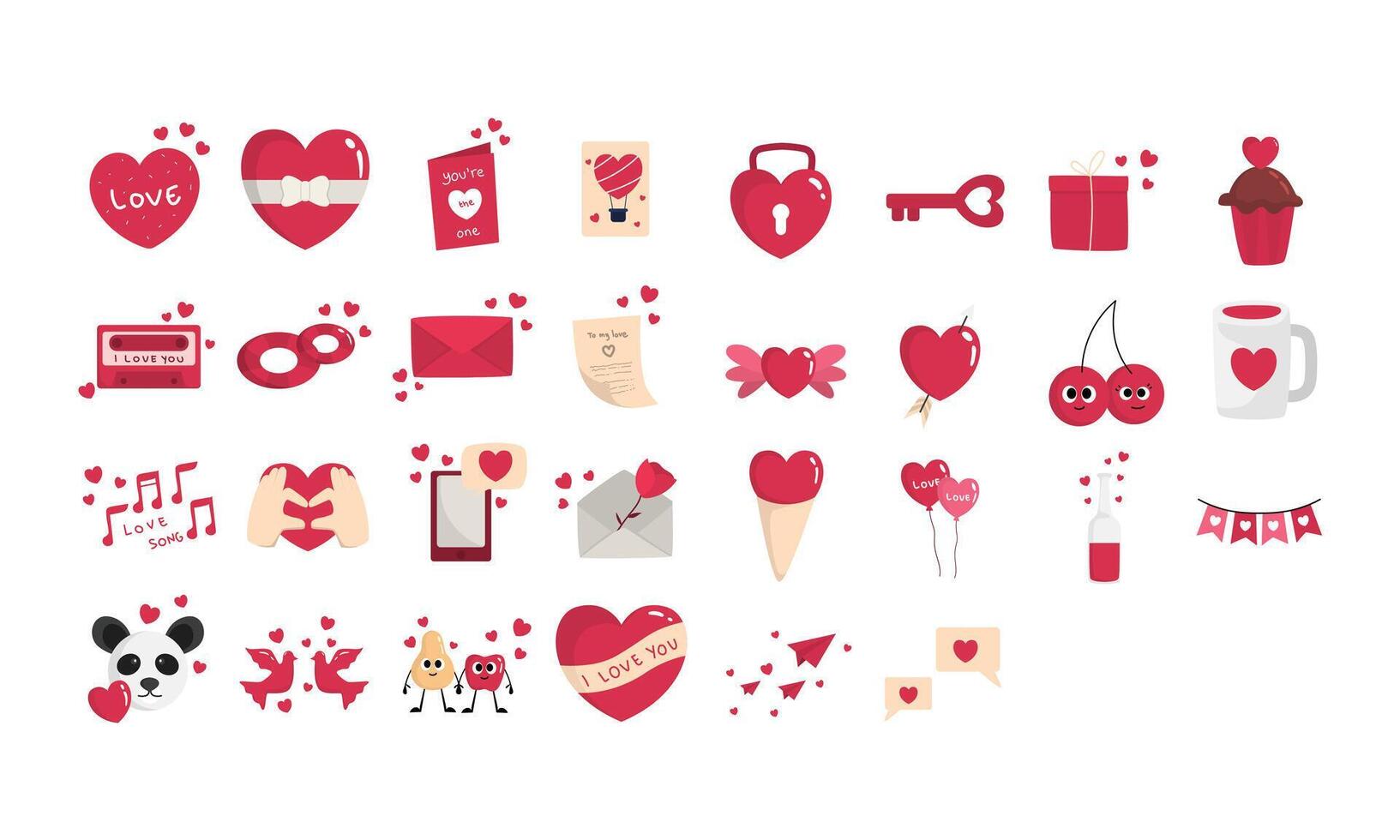 valentines day collection vector