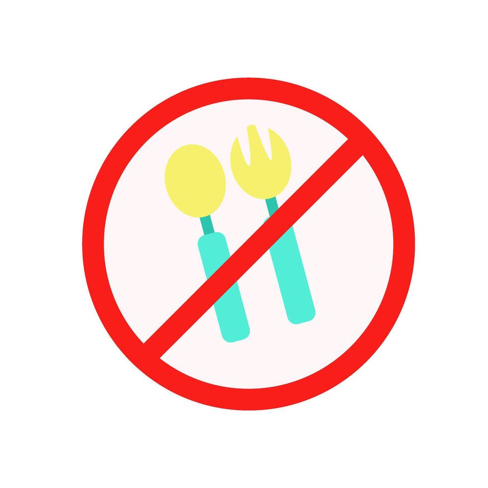 No eating illustration while ramadan for you ramadan and islamic design. Ramadan element. Islamic element vector