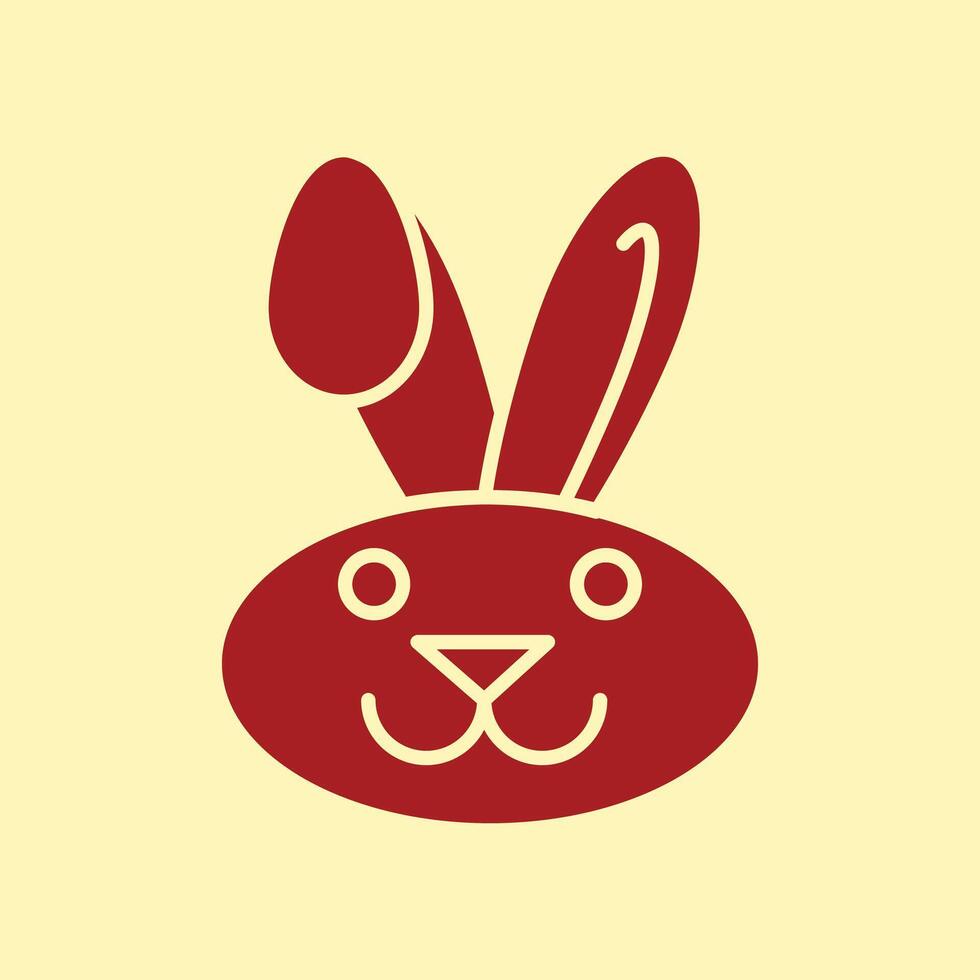 Bunny Easter trendy artwork charming abstract illustration colorful valuable design vector