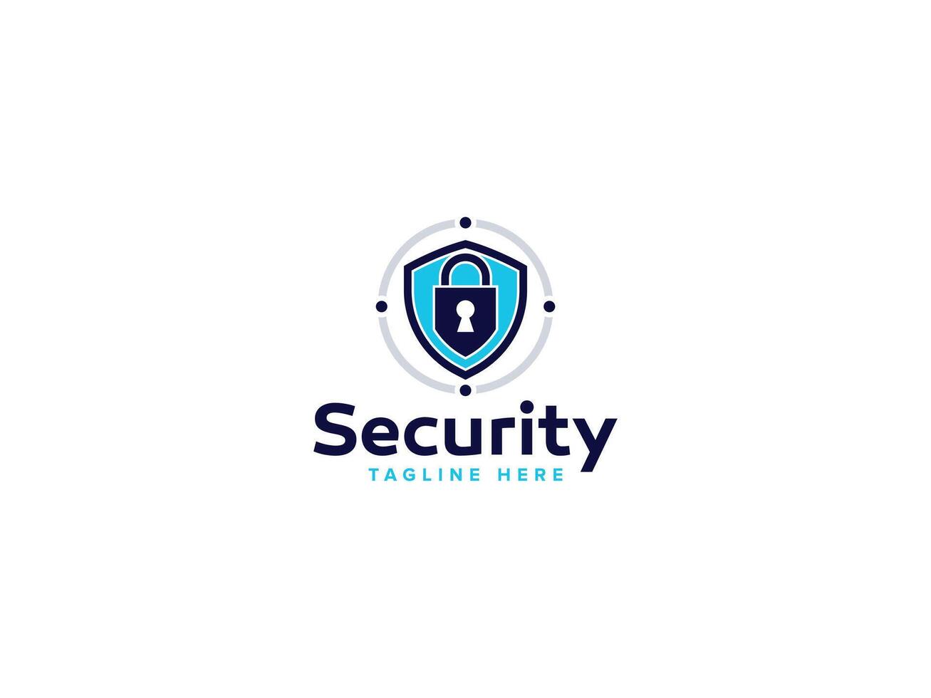 High-Visibility Security Logos, Attention-Grabbing Protection Designs vector