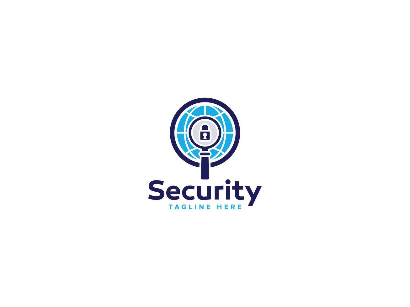 Elegant World Security Logo Collection, Securing Our Global Community vector