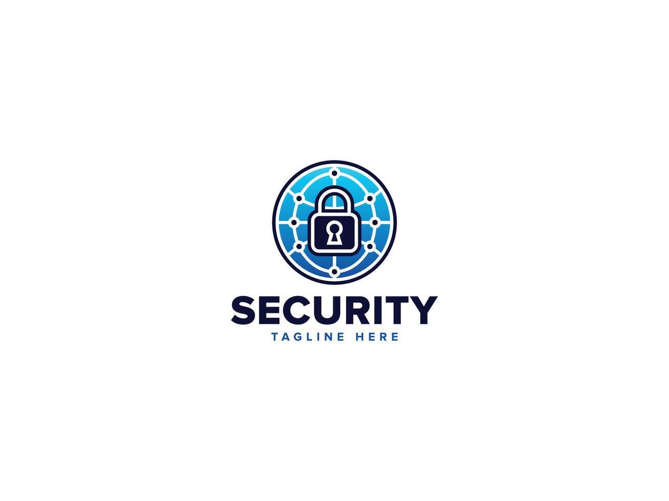 Innovative World Security Logos, Protection Across Continents vector