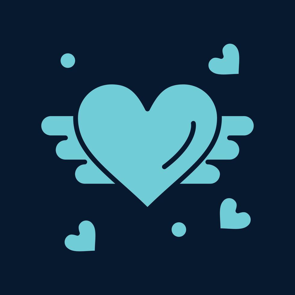 Love Heart trendy artwork delightful abstract illustration colorful valuable design vector