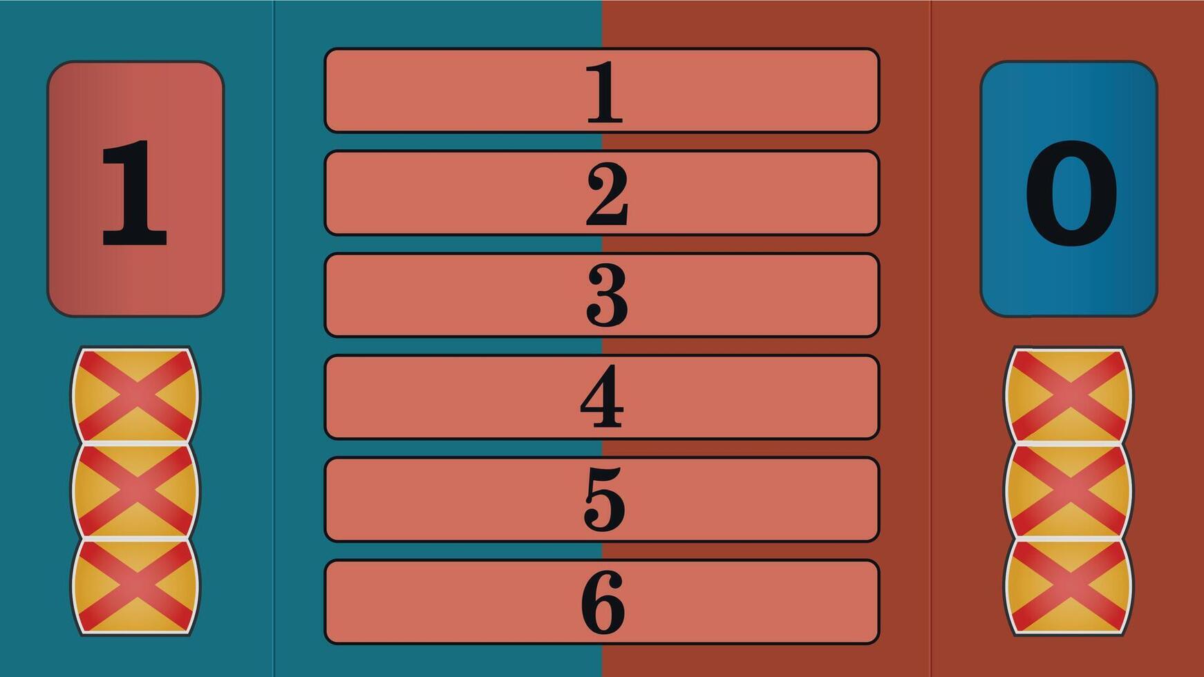 Team Game Show Scoreboard vector