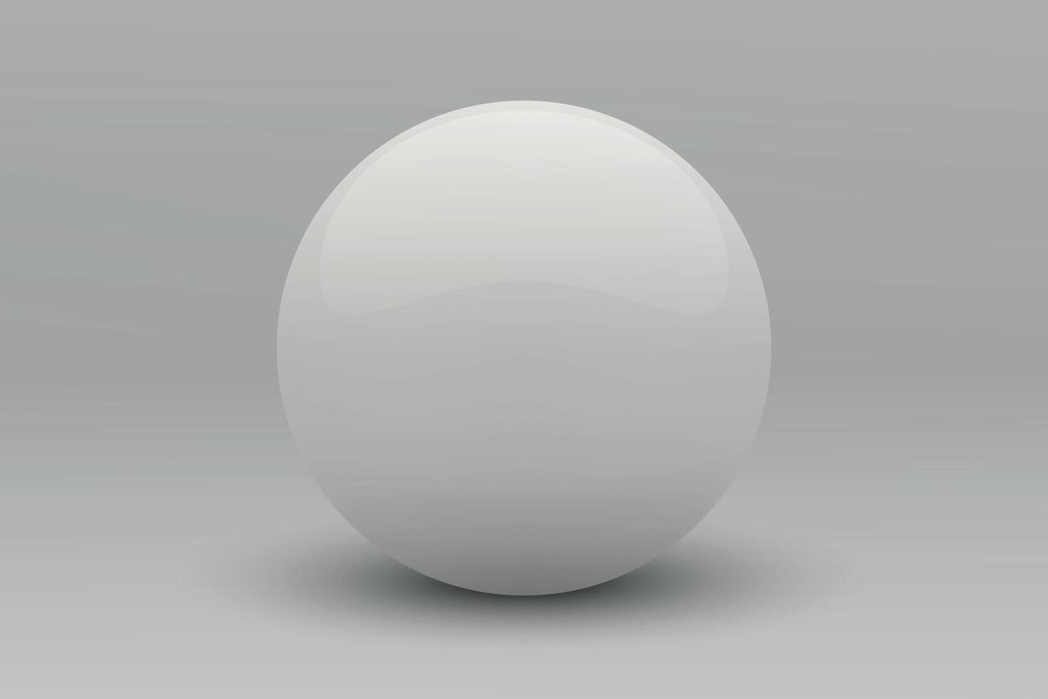 3d White sphere vector