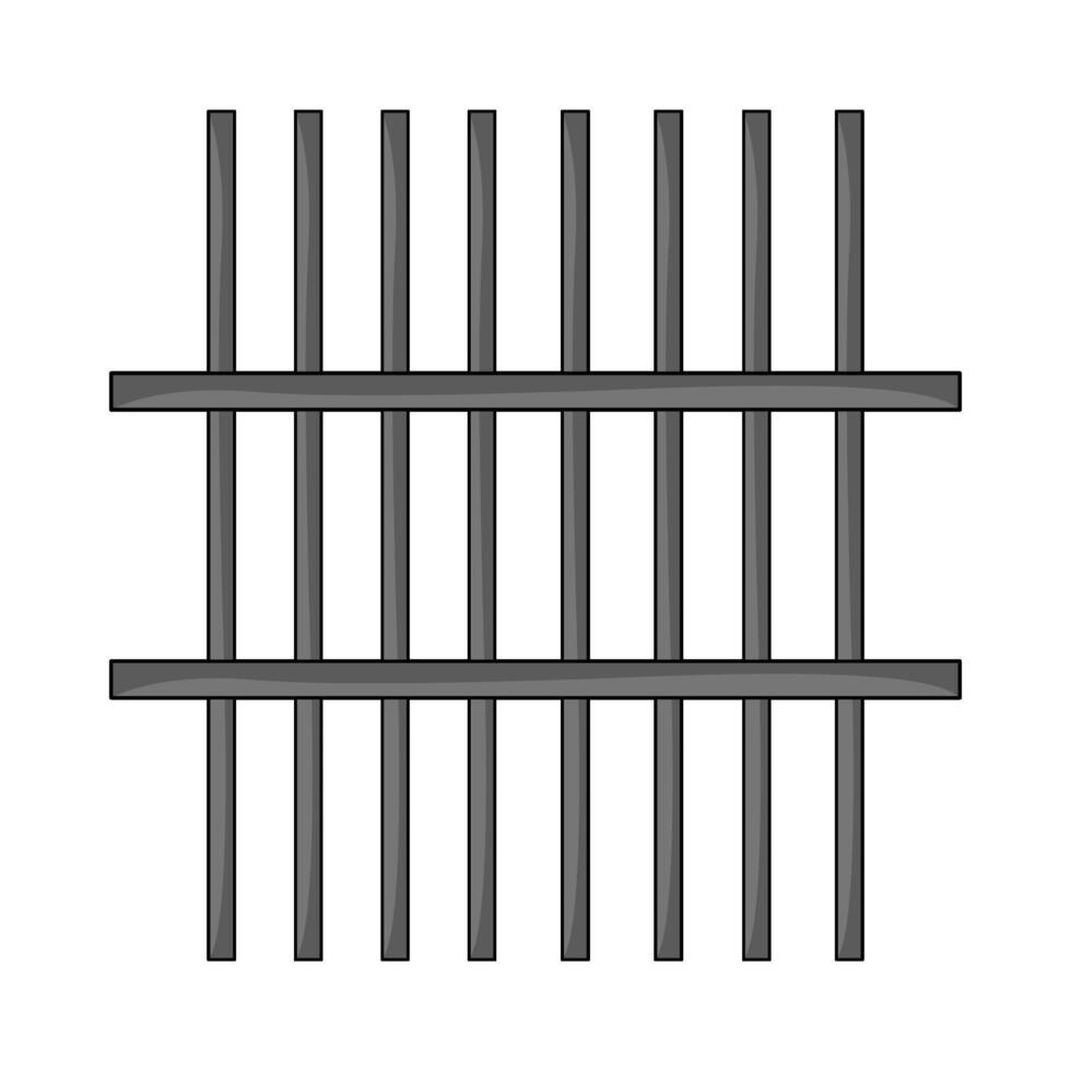 illustration of Jail Bars vector