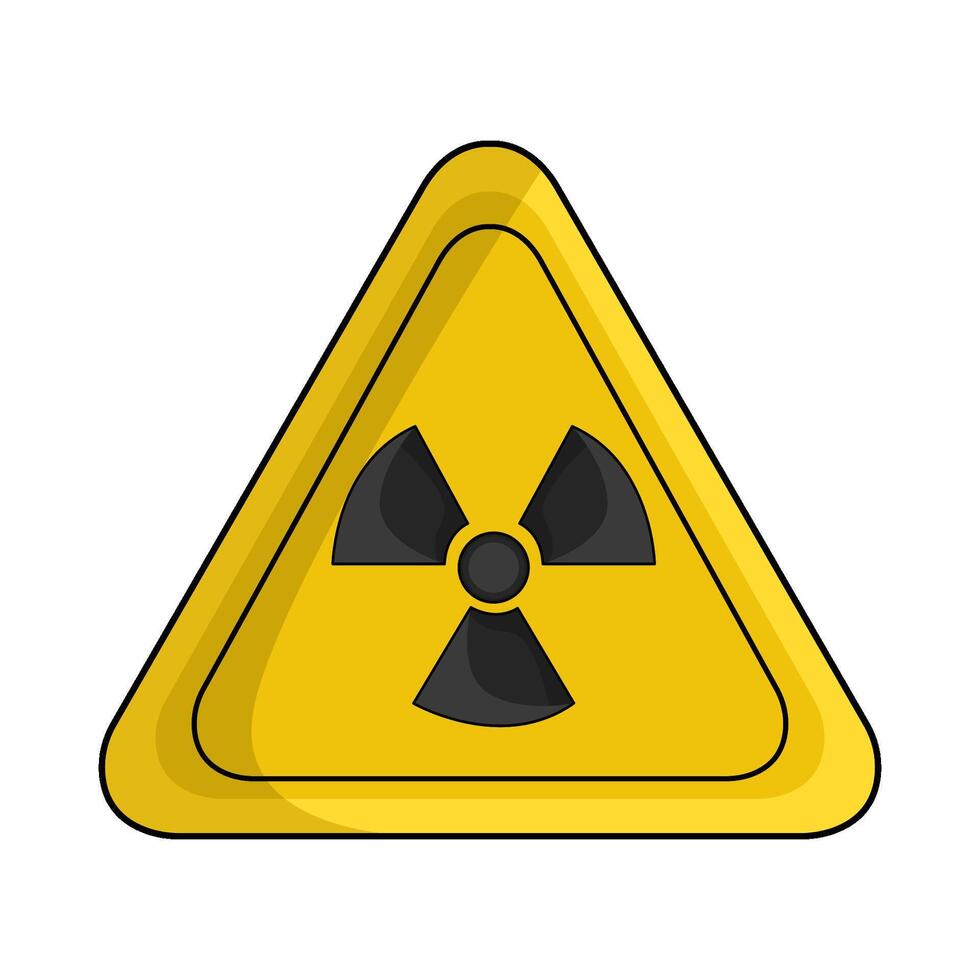 illustration of Radiation Warning vector