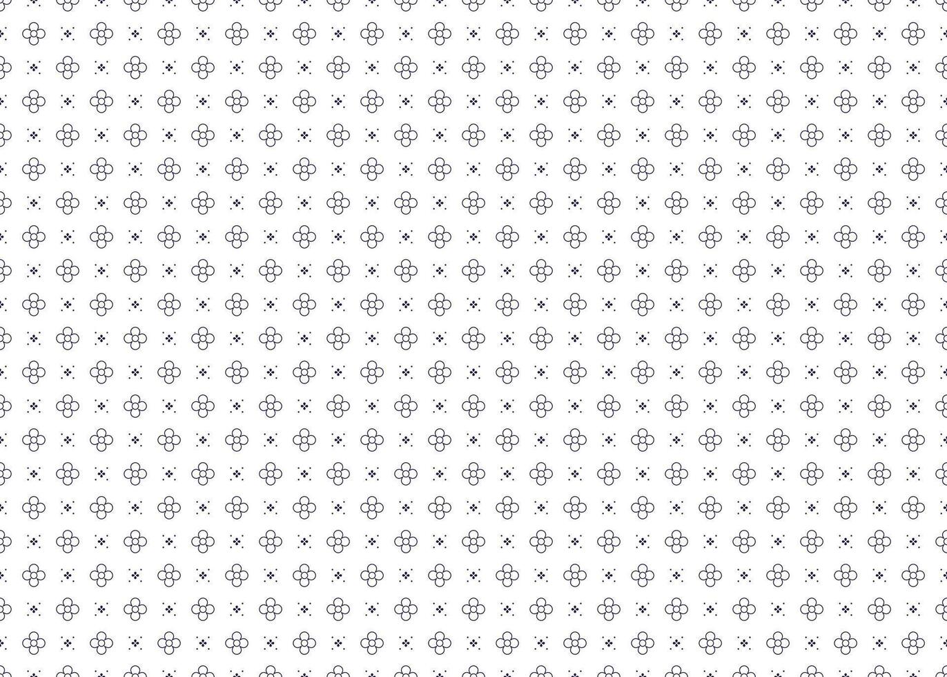 Outline symbol floral on White background, ethnic fabric seamless pattern, design for cloth, carpet, batik, wallpaper, wrapping etc. vector