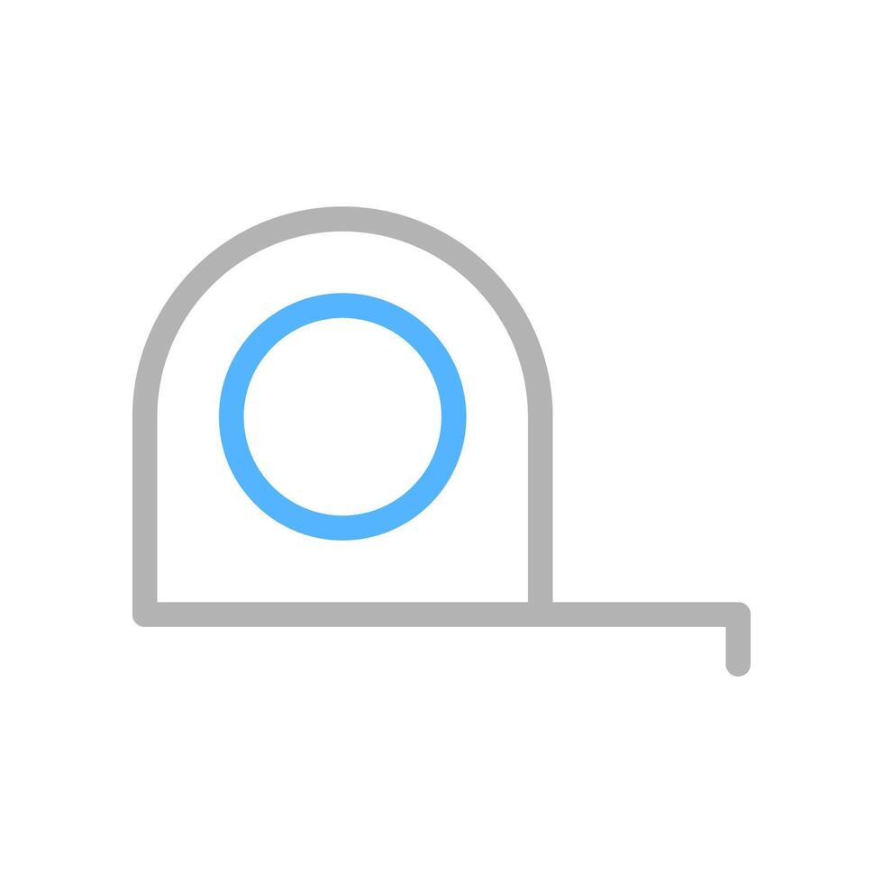 Measuring tape icon. Concept of measurement, construction, and accuracy. vector