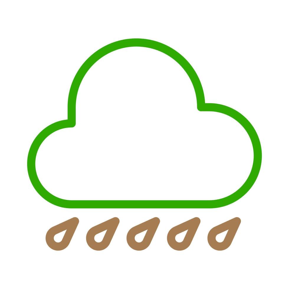 Rain cloud icon. Concept of weather, climate, and meteorology. vector