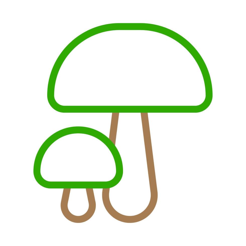 Mushroom icon, simple line drawing. Concept of nature, food, and healthy eating. vector