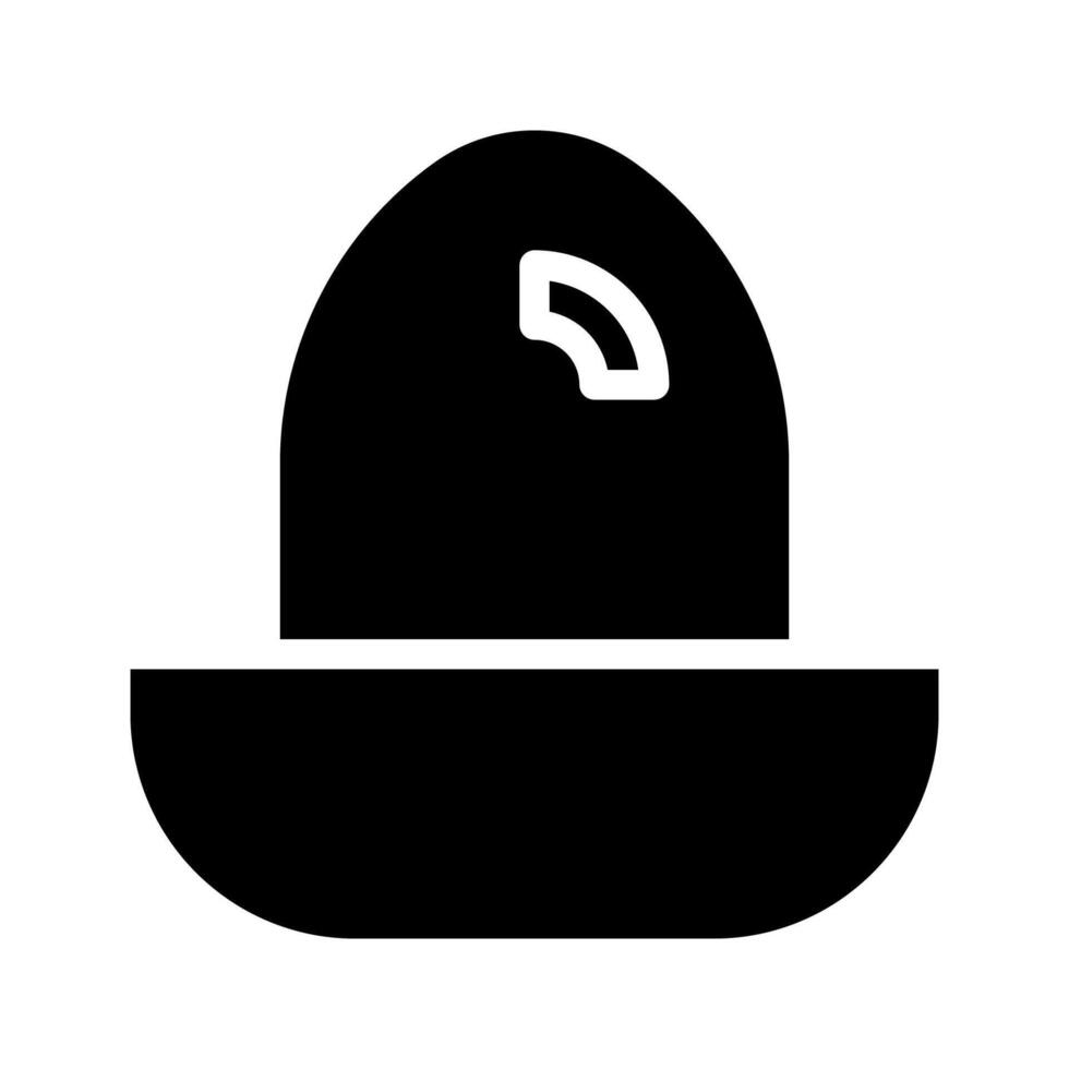 Simple black and white egg icon. Concept of food, breakfast, and nutrition. vector