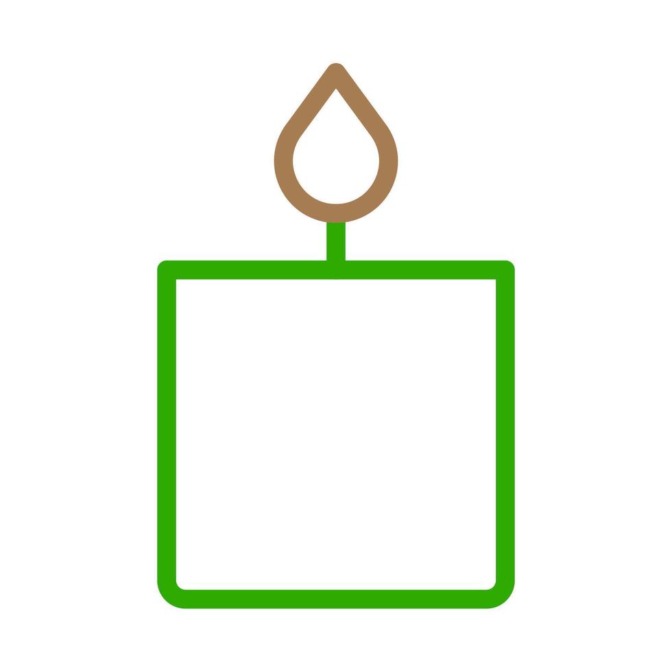 Minimalist Candle Icon. Concept of Light, Hope, and Spirituality. vector
