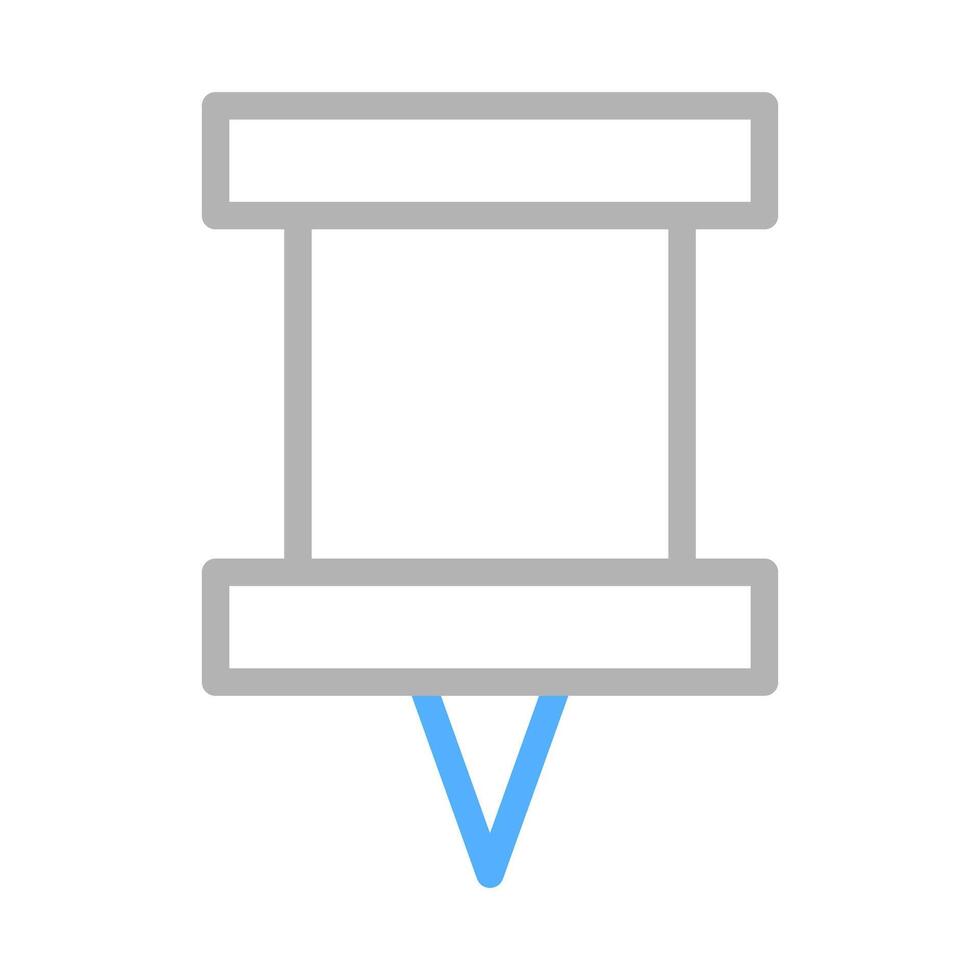 Pushpin icon for marking a location. Concept of location, reminder, and attention. vector