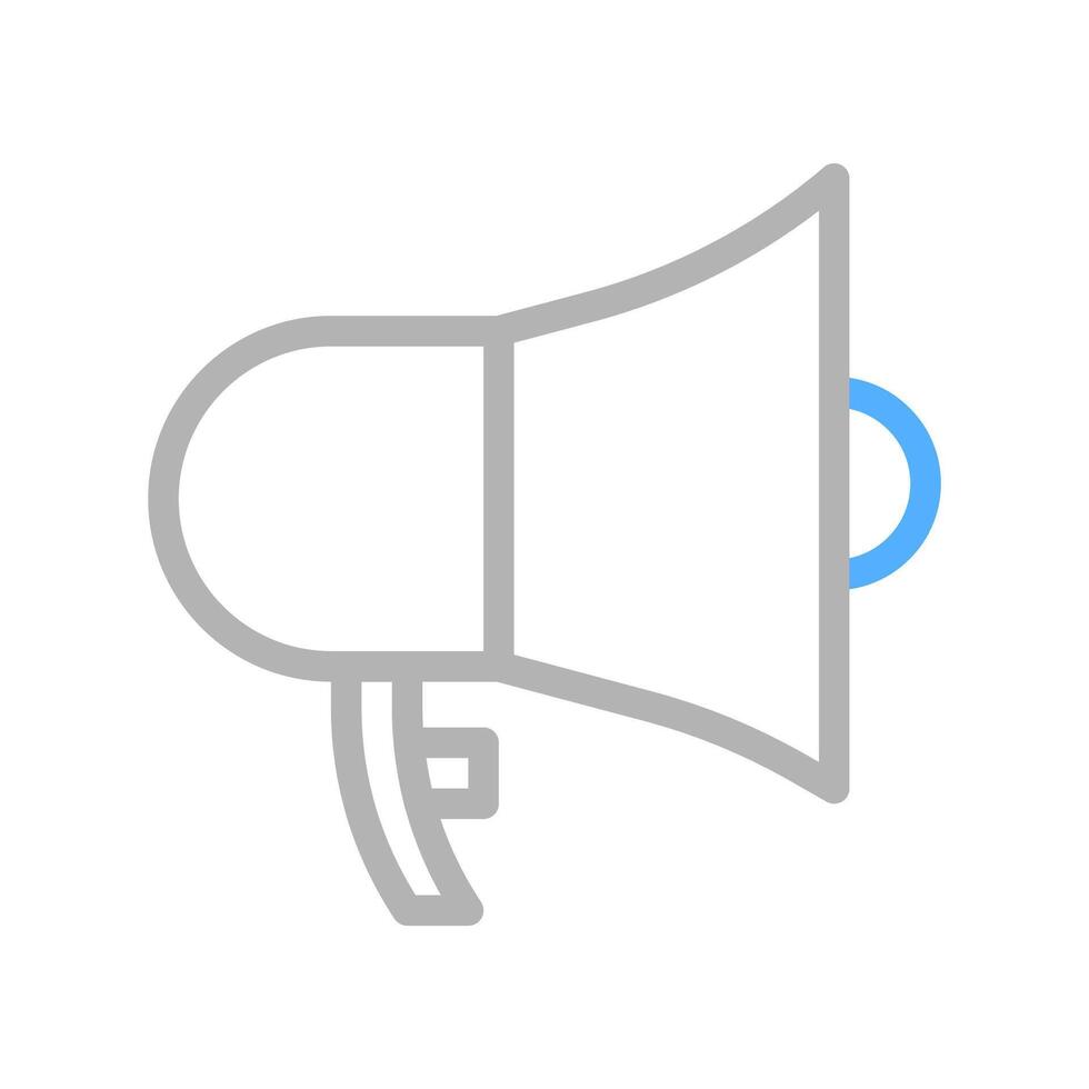 Megaphone outline icon. Concept of announcement, promotion, and advertising. vector