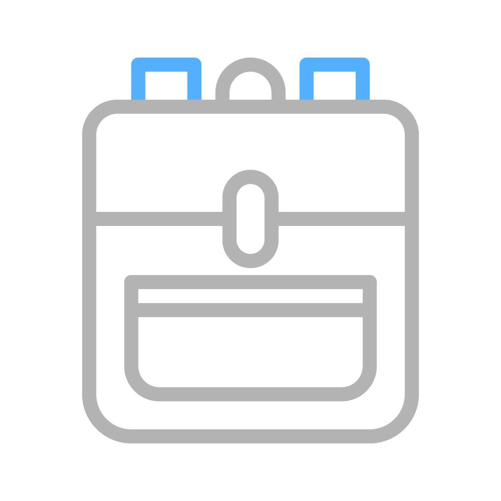 Backpack icon, travel and school concept. vector