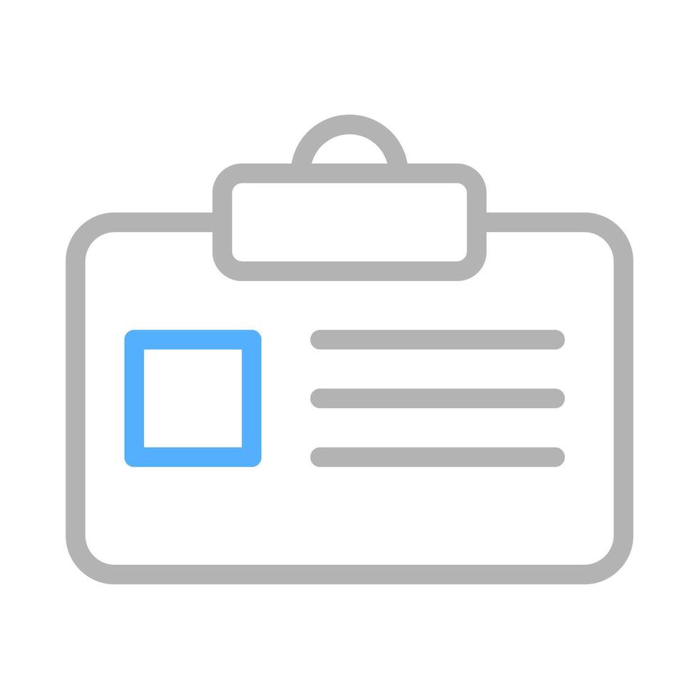 Identification card icon. Concept of personal information, identity, and access. vector
