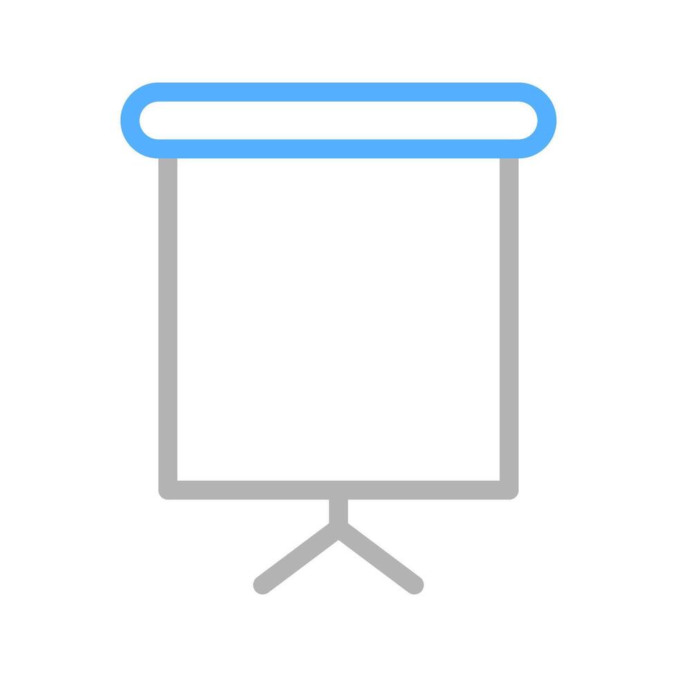 Presentation screen icon. Concept of business, training, and education. vector