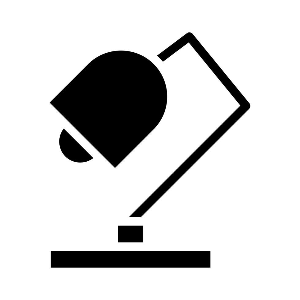 Desk lamp icon. Concept of lighting, electricity, and illumination. vector
