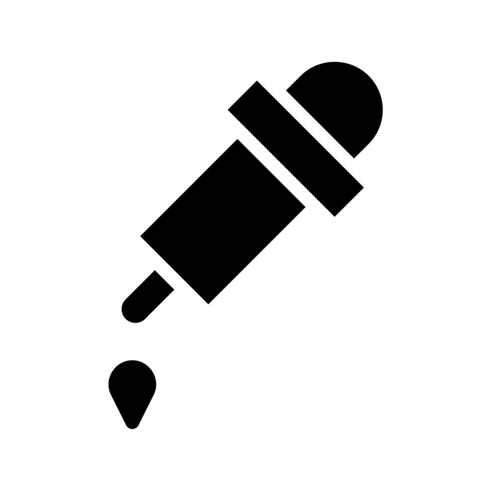 Dropper icon. Concept of medicine, chemistry, and science. vector