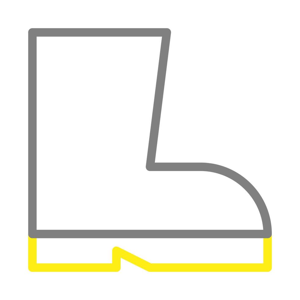 Safety boot icon. Concept of workwear, protection, and safety. vector