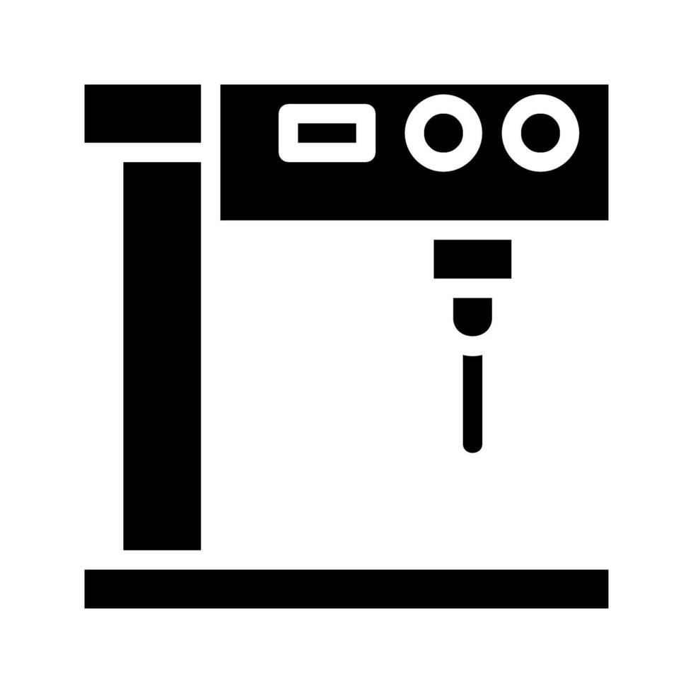 Drilling machine icon. Concept of construction, manufacturing, and industry. vector