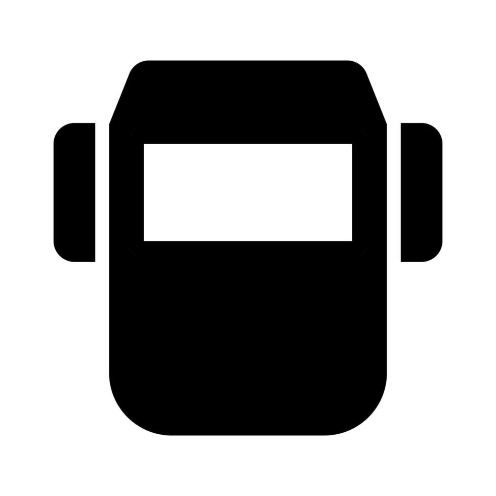 Welding mask icon. Concept of industrial safety and personal protective equipment. vector