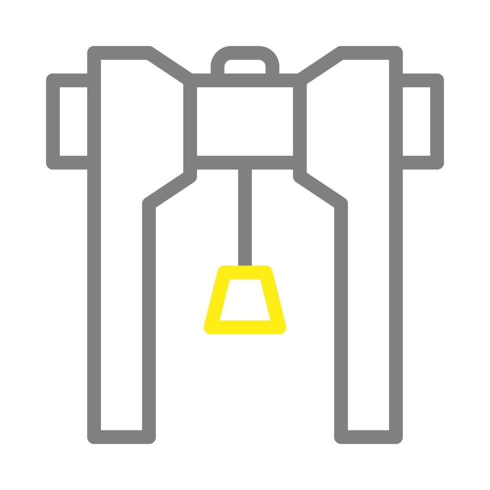 Gantry crane icon. Concept of lifting, loading, and logistics. vector