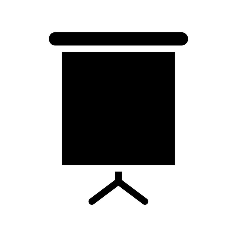 Projector screen icon. Concept of presentation, business, and education. vector