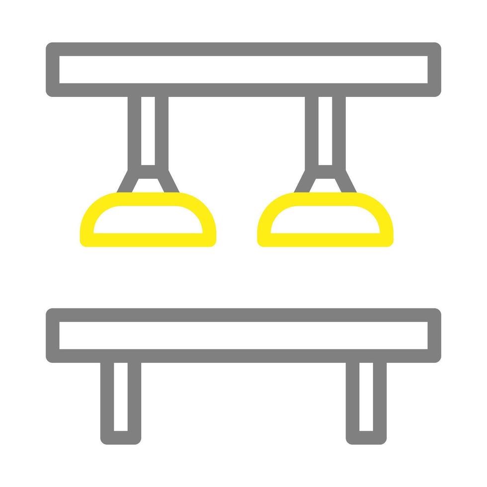 Pull up bar icon. Concept of fitness, workout, and exercise. vector