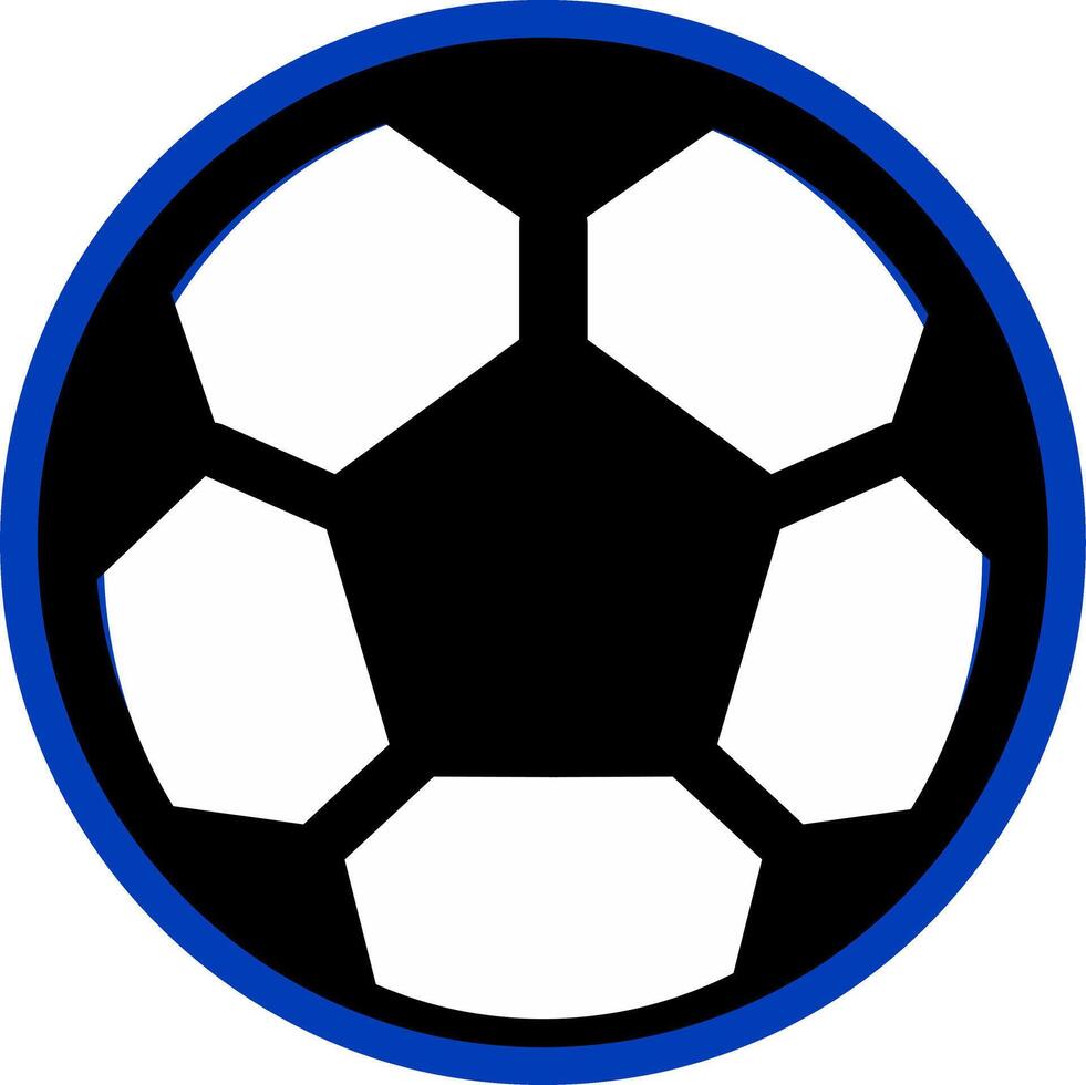 Soccer ball icon. Football game ball icons. Blue lock design. vector
