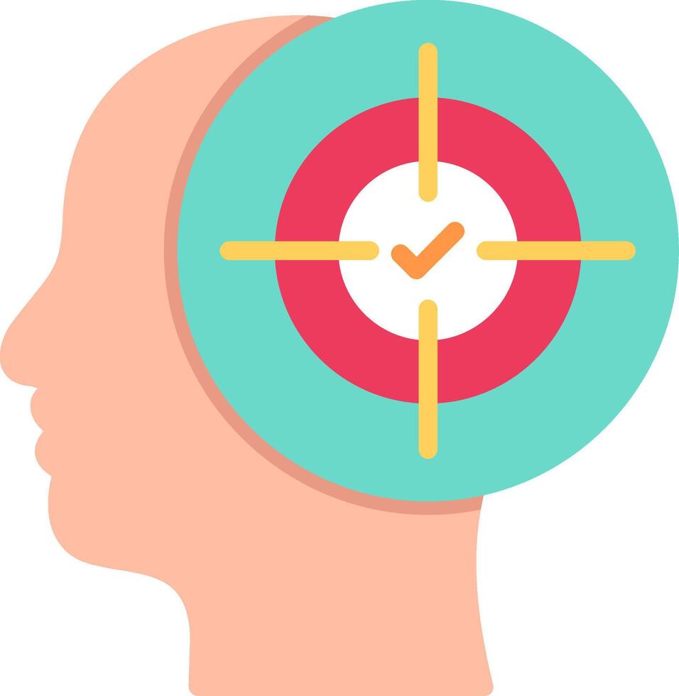 Concentration Flat Style Illustration Design vector