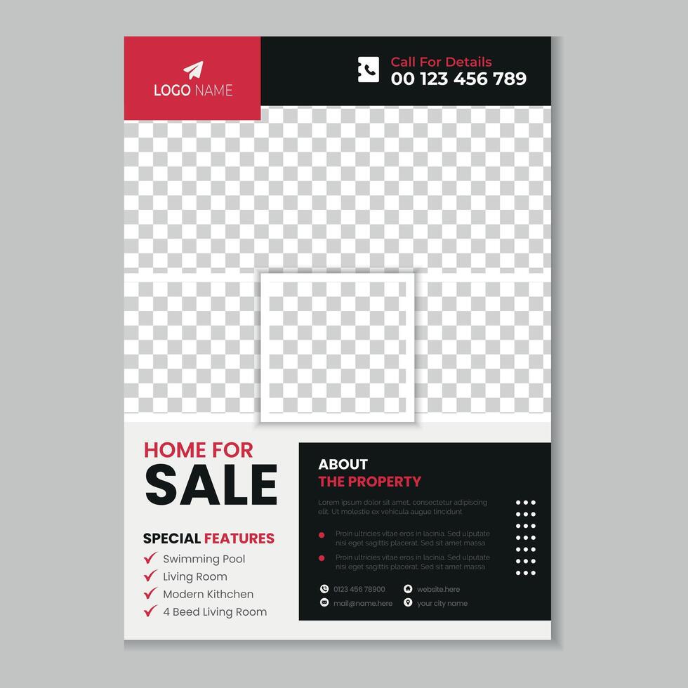 Home Marketing Flyer Design vector