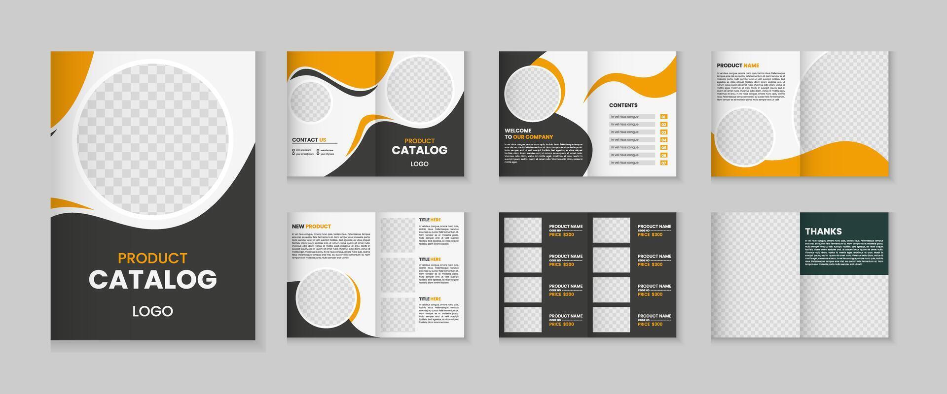 Vibrant Catalog Template Design vector