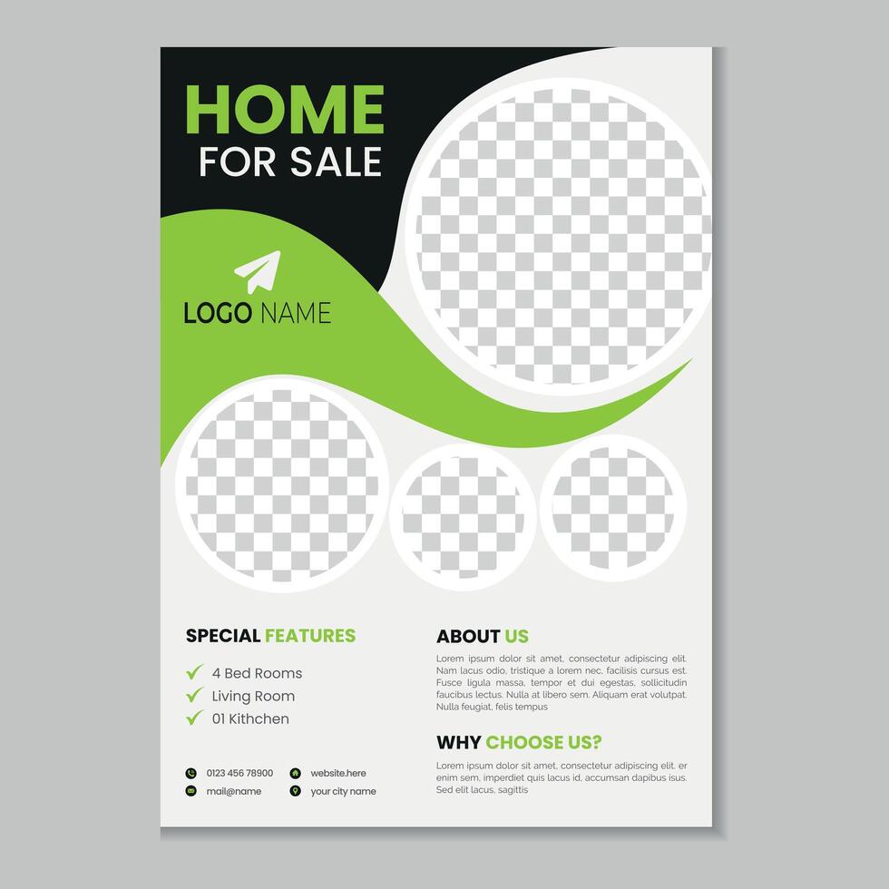 Creative Real Estate Flyer vector