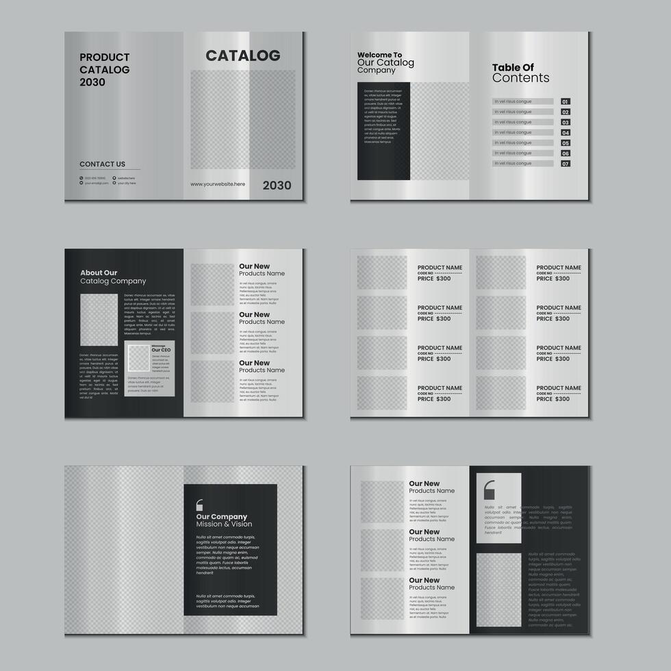 Trendy 12-Page Brochure Design vector