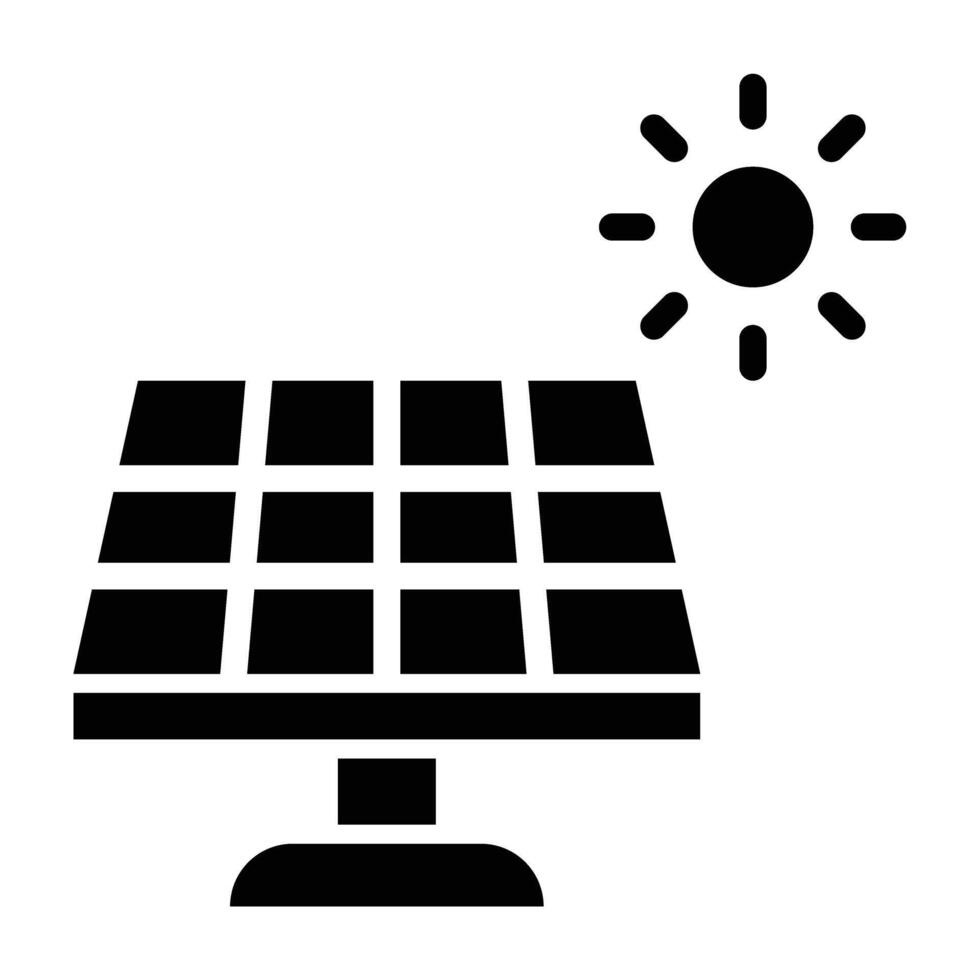 Solar Panel Icon Design vector