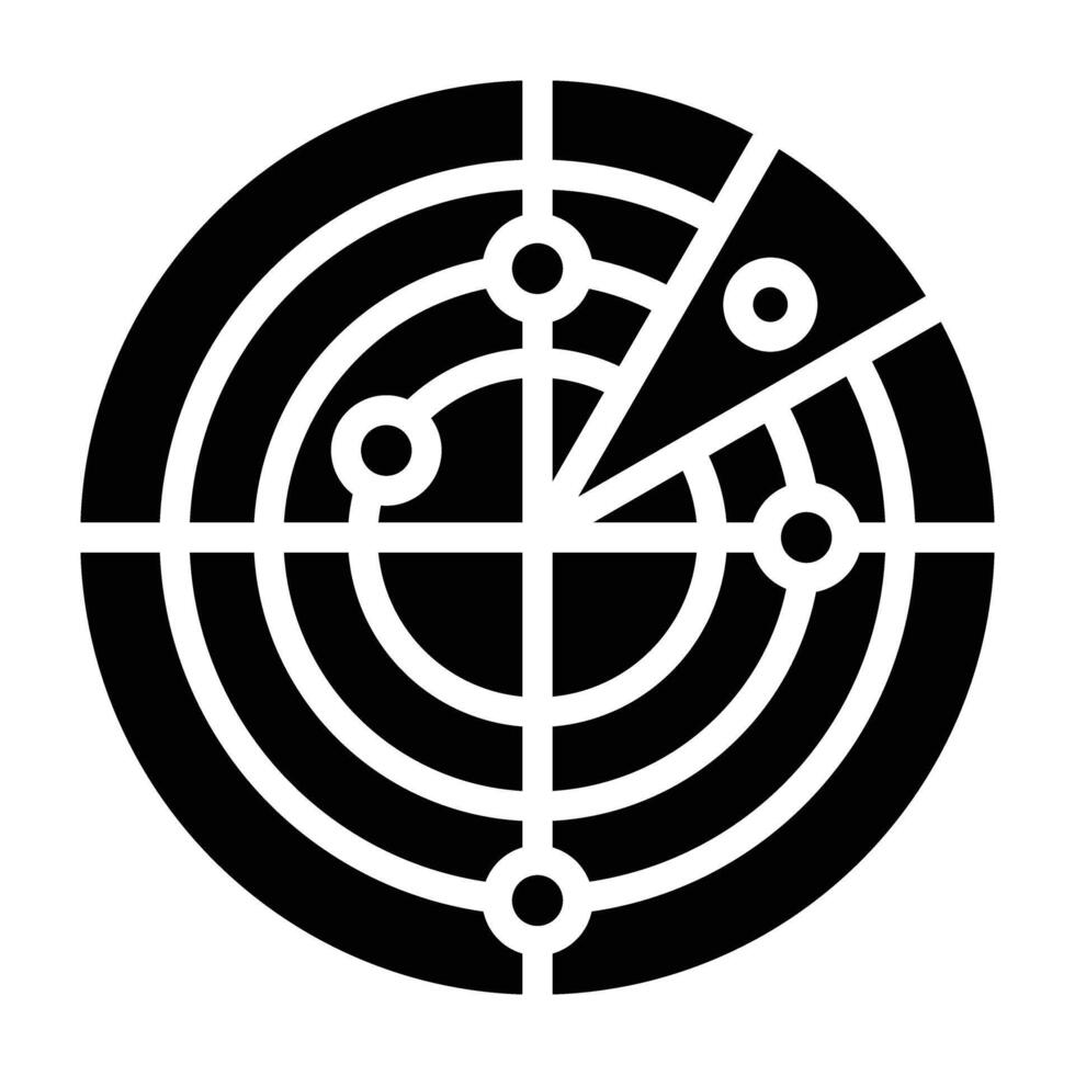 Radar Icon Design vector