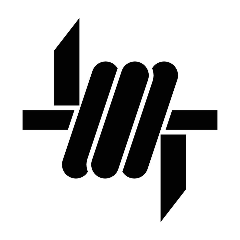 Barbed Wire Icon Design vector