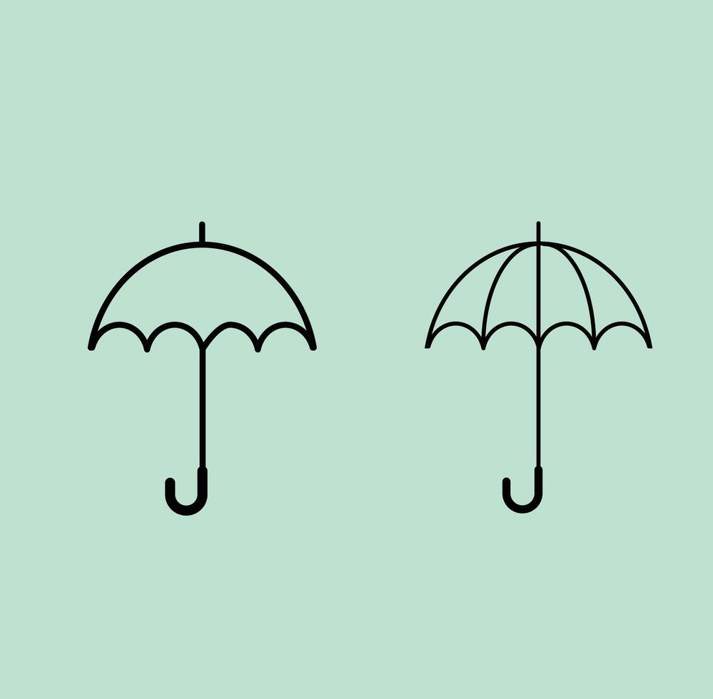 Download Umbrella Black Silhouette, Umbrella Icon, Clip Art And Graphics vector