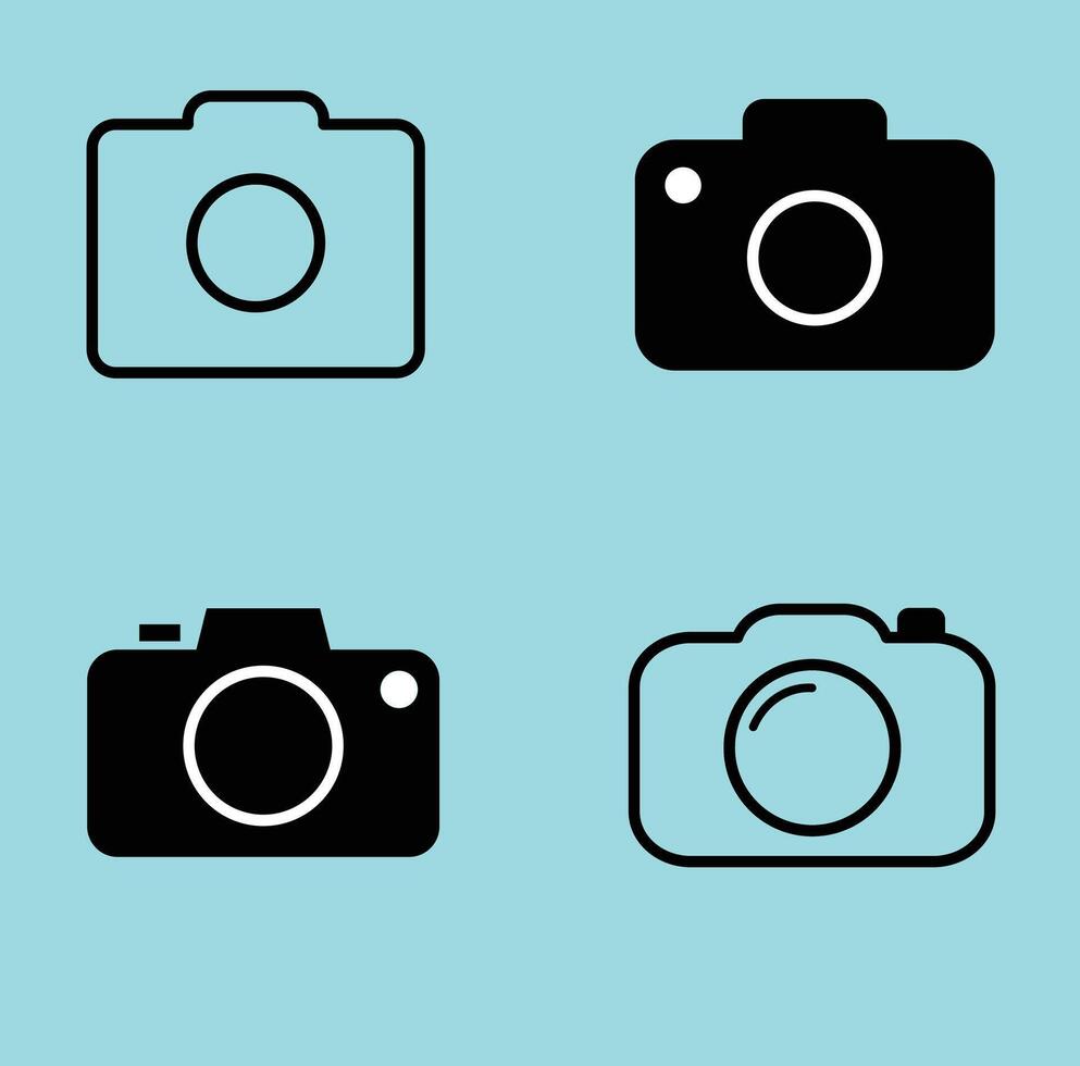 Download Camera Icon Set, Photo Camera Clip Art And Graphic Resource vector