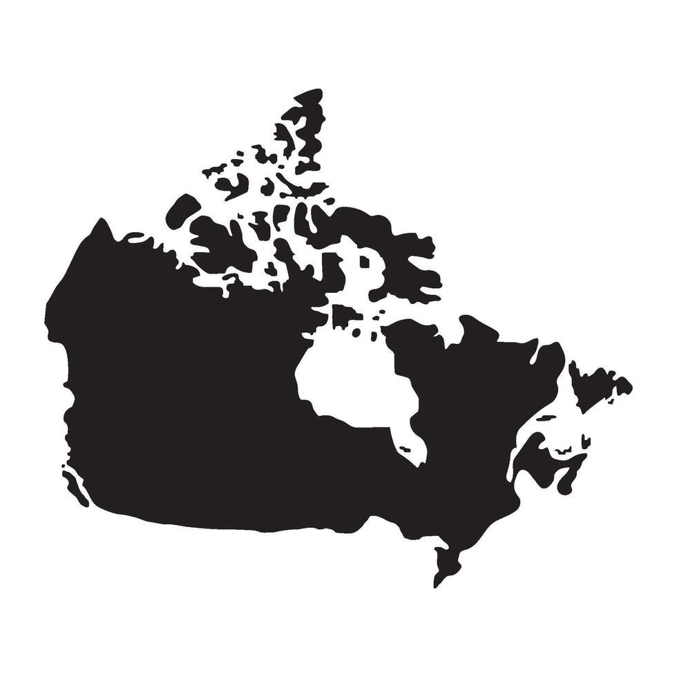 Canada Map Element Icon vector