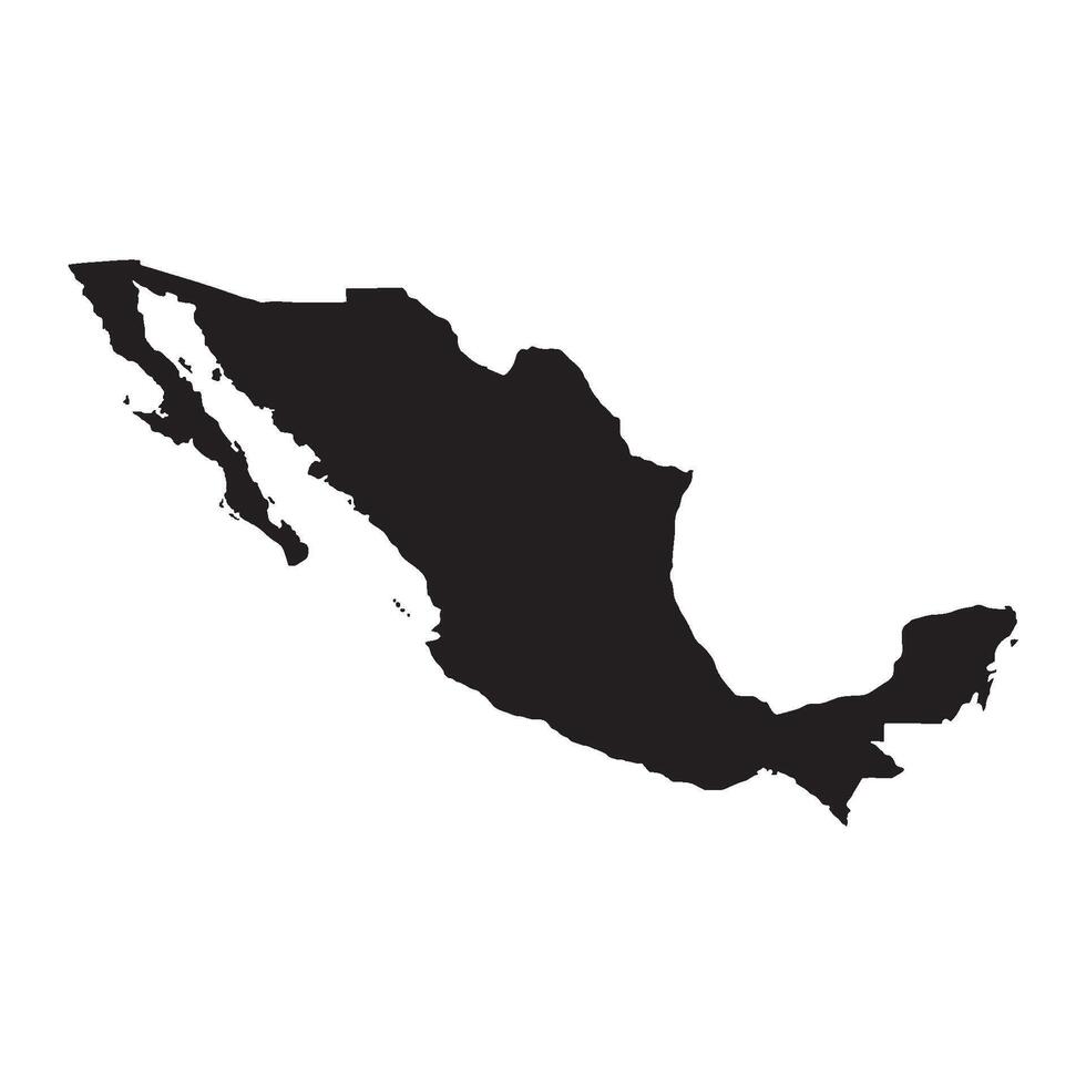 Mexico Map Icon Design vector