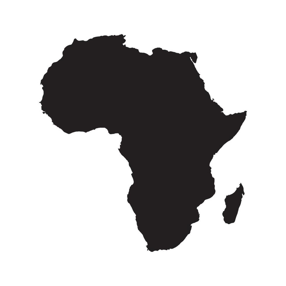 Africa Map Icon Design vector