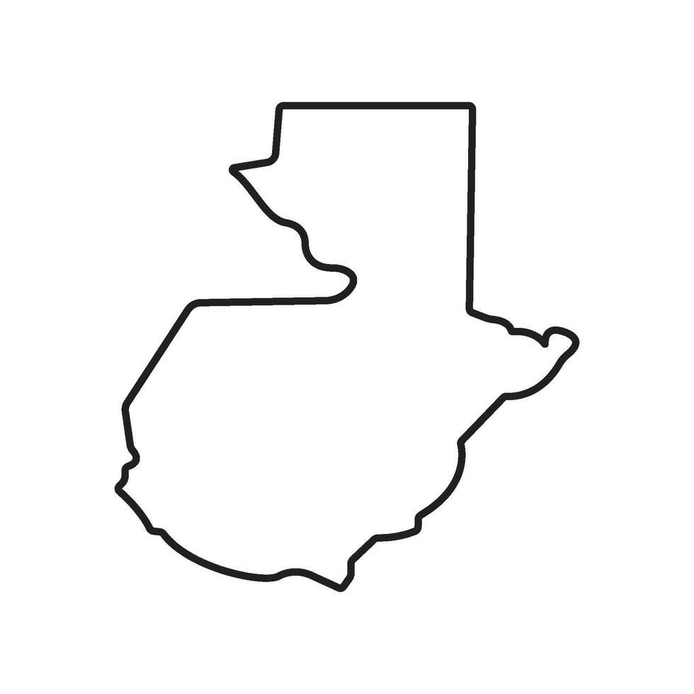 Guatemala Map Symbol Icon vector