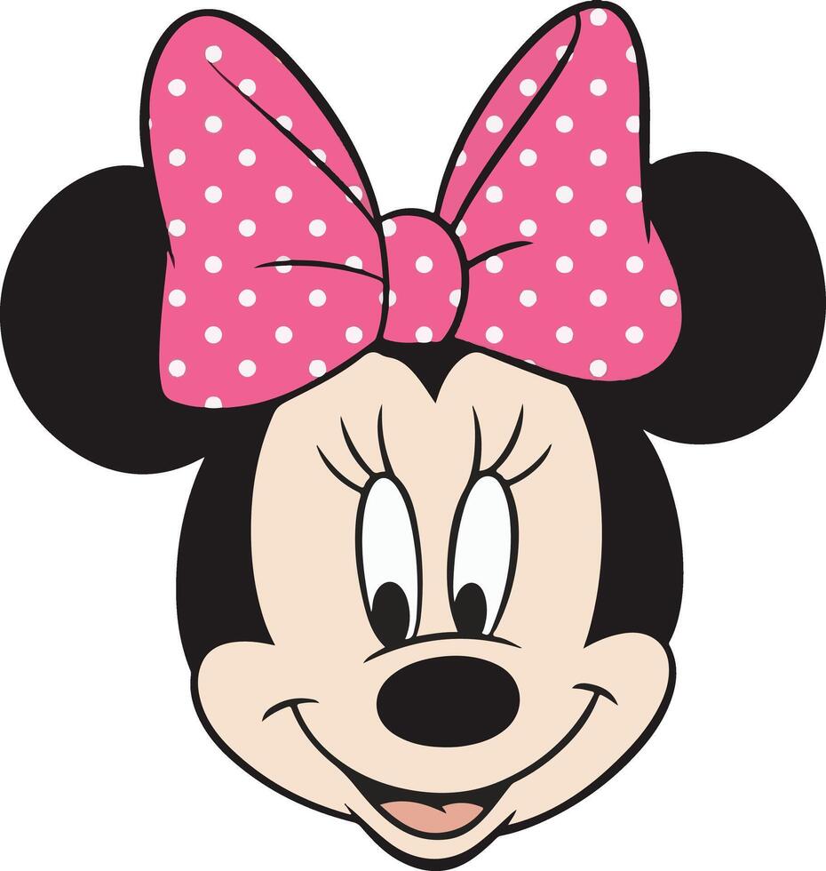 Disney Minnie Head vector