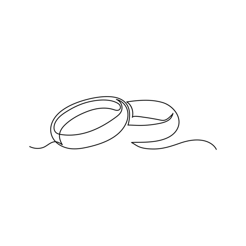 Wedding update simple rings card,sketch, web banner, background. vector