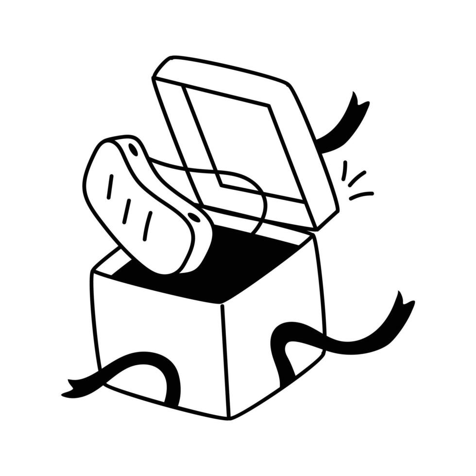 Virtual gifting symbolizing exchange of items in the metaverse vector