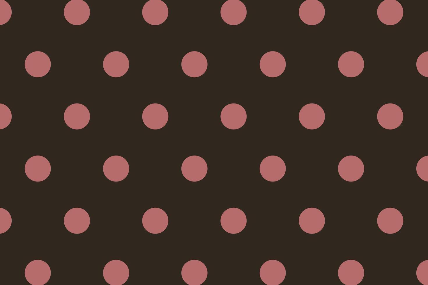 Polkadots Pattern Brown Pink Background vector