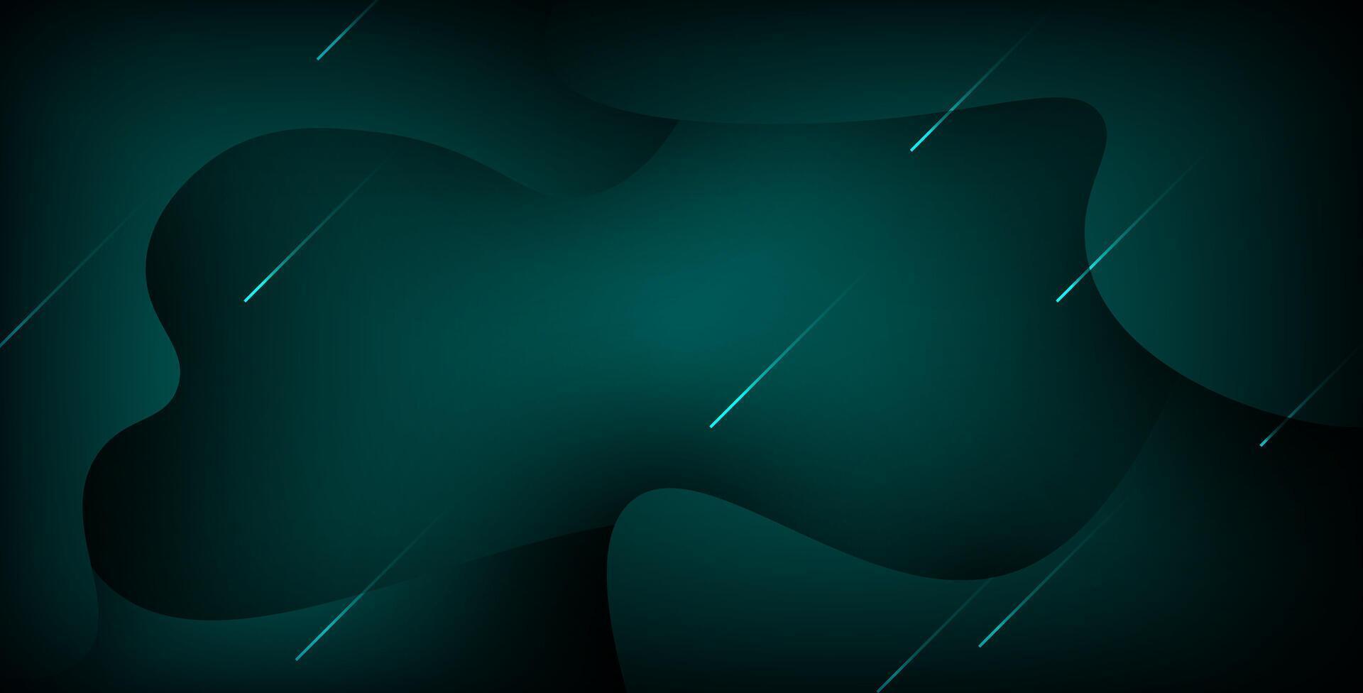 abstract green color wave papercut geometric shape overlap layers background. eps10 vector